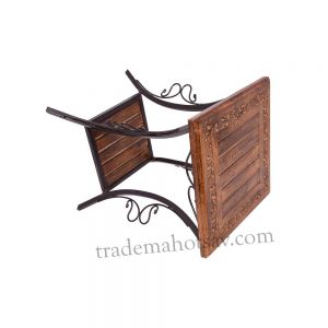 Wooden Side Table Stool  (Brown)