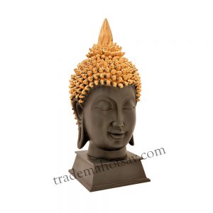 Gautam Buddh Statue Feng Shui Decorative Spiritual Puja Vastu Showpiece Figurine – 22 cm  (Polyresin, Black)