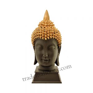 Gautam Buddh Statue Feng Shui Decorative Spiritual Puja Vastu Showpiece Figurine – 22 cm  (Polyresin, Black)