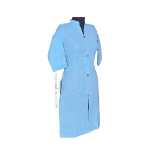 Women Khadi Kurti Blue sky