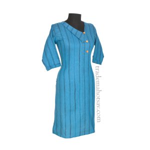 Women Khadi kurti Blue Color