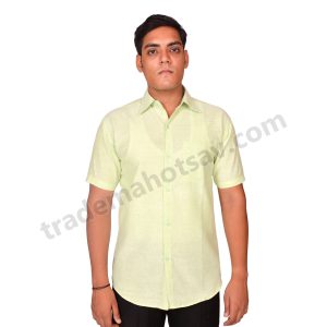 Men Khadi Half Shirt (Multicolor)