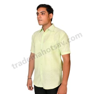 Men Khadi Half Shirt (Multicolor)